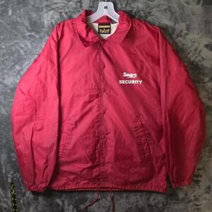 Vtg Sears Security Jacket Auburn Sportswear Mens Medium.